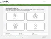 Tablet Screenshot of jambo-software.com